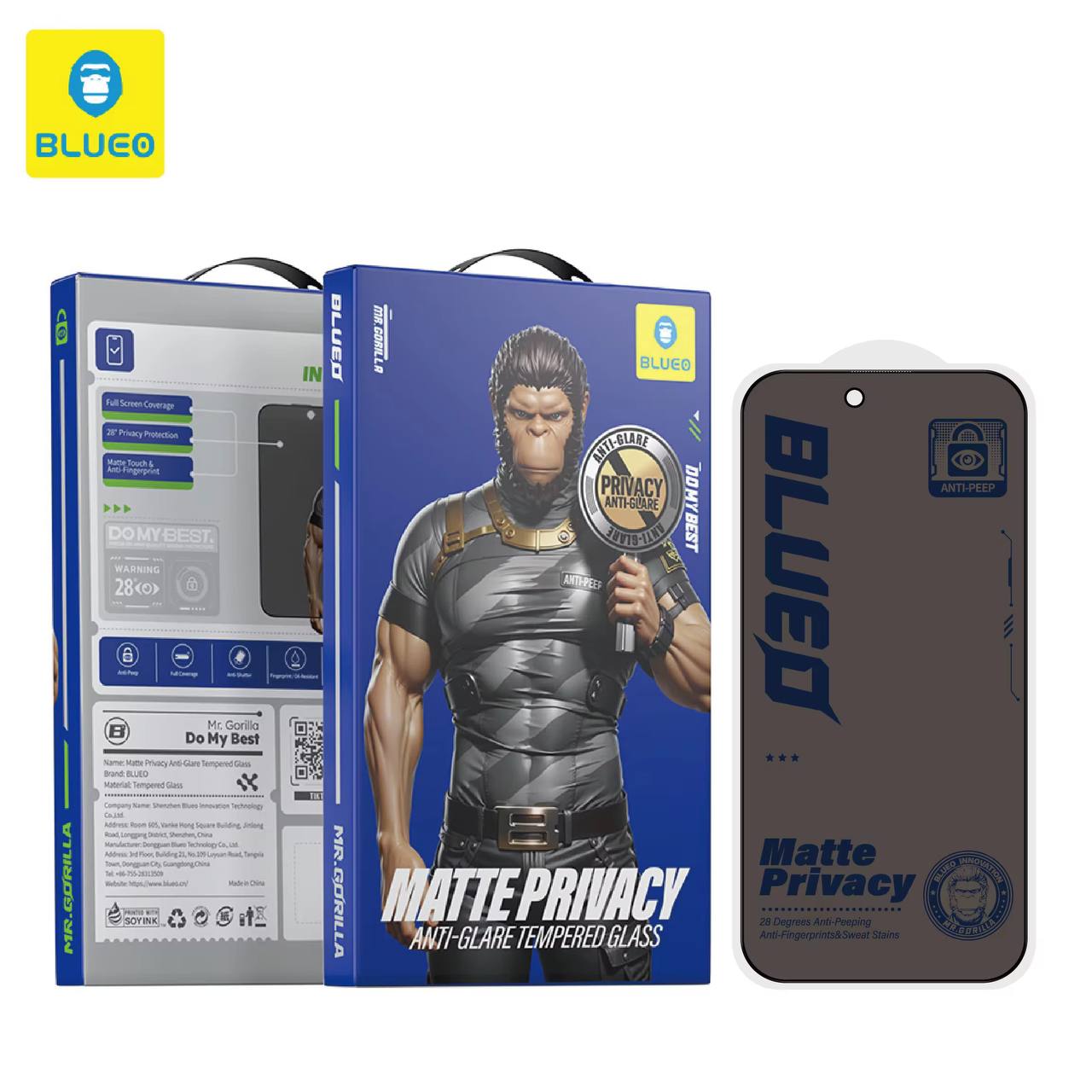 MATTE PRIVACY GLASS BLUEO PREMIUM GLASS TEMPERED GLSS FOE IPHONE 17 17PRO 17 PRO MAX