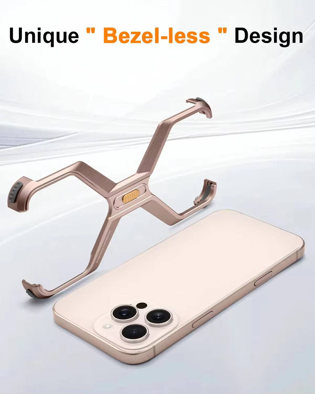 X-Shaped Frameless Shockproof Metal Phone Case foriPhone 16 Pro Max Aluminum Alloy Minimalist Protective Cover for iPhone 16 Pro