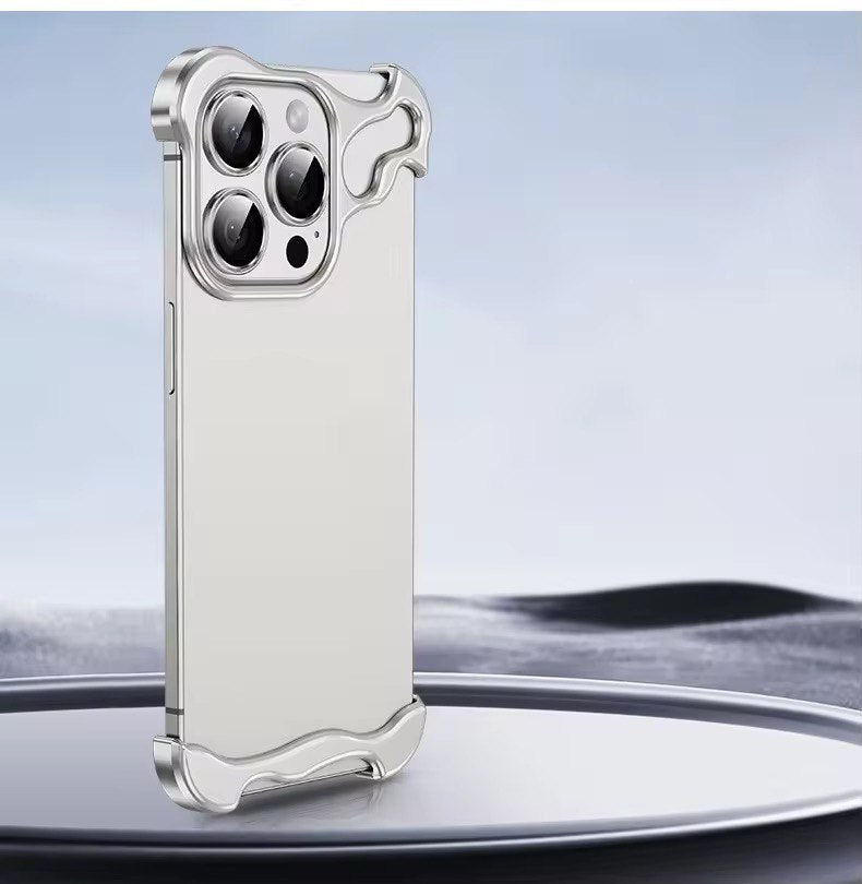 Luxury With Lens Protector Corner Pad Metal Case for iPhone 17 Pro Max Shockproof Phone Cover on for iPhone 13 14 15 16 17air