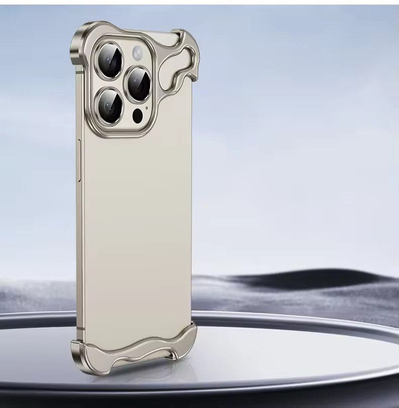 Luxury With Lens Protector Corner Pad Metal Case for iPhone 17 Pro Max Shockproof Phone Cover on for iPhone 13 14 15 16 17air
