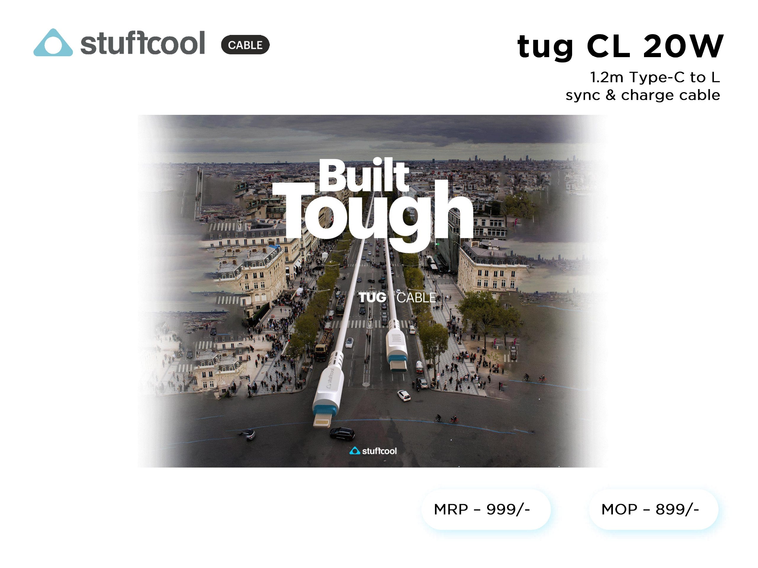 tug Type-C to L 1.2M Lightning Cable Stuffcool